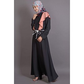 Nazneen Frill Casual Daily Wear Collage Girls Casual Abaya