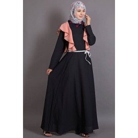 Nazneen Frill Casual Daily Wear Collage Girls Casual Abaya