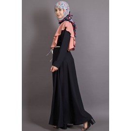 Nazneen Frill Casual Daily Wear Collage Girls Casual Abaya