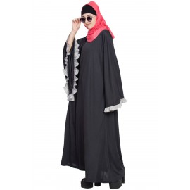 Nazneen Butterfly Sleeve A Line Casual Abaya