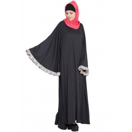 Nazneen Butterfly Sleeve A Line Casual Abaya