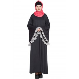 Nazneen Butterfly Sleeve A Line Casual Abaya