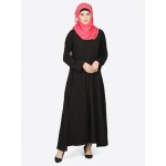 Nazneen Front Open With Zip Basic Abaya