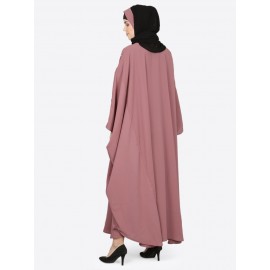 Nazneen Pearl Beaded Mauve Kaftan