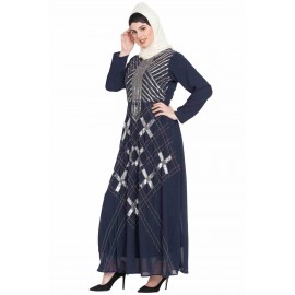 Nazneen Beads Sequins Embellished Party Abaya