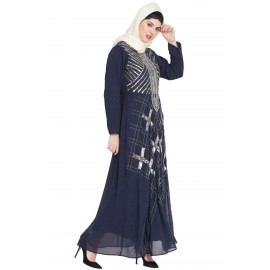 Nazneen Beads Sequins Embellished Party Abaya