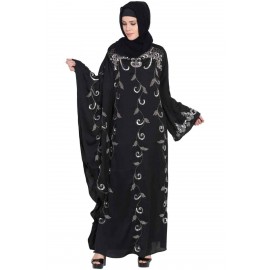 Nazneen One Butterfly Sleeve Hand Work Party Abaya