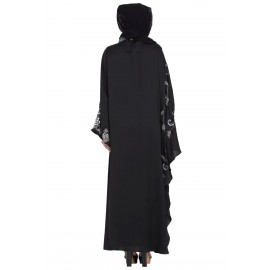 Nazneen One Butterfly Sleeve Hand Work Party Abaya