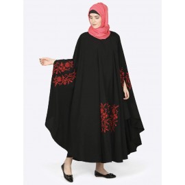 Nazneen Red Embroidered Irani Kaftan