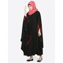 Nazneen Red Embroidered Irani Kaftan