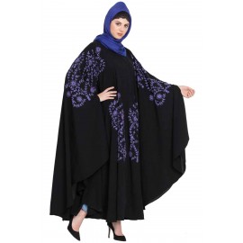 Nazneen Purple Embroidered Irani Kaftan