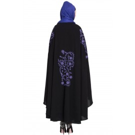 Nazneen Purple Embroidered Irani Kaftan