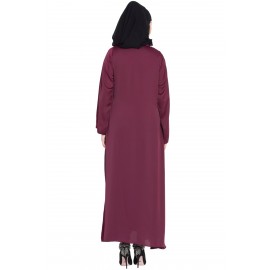 Nazneen Pin Tuck Side Placket Abaya