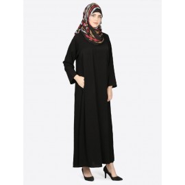 Nazneen Basic Plain Casual Abaya