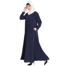 Nazneen Four Pleats At Bust Casual Abaya