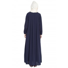 Nazneen Four Pleats At Bust Casual Abaya