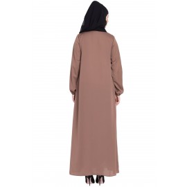 Nazneen Front Open Gather At Bust Casual Abaya