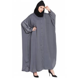 Nazneen Front Open Self Button Butterfly Kaftan