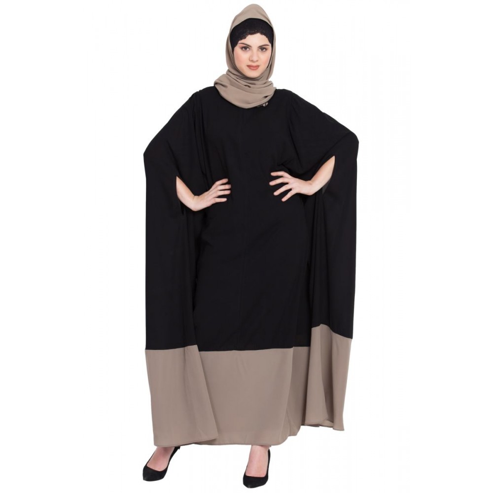 Nazneen Contrast Bottom Irani Kaftan