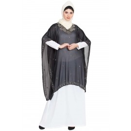 Nazneen Double Layer Embellished Party Abaya