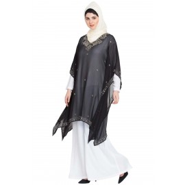 Nazneen Double Layer Embellished Party Abaya