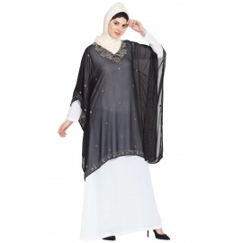Nazneen Double Layer Embellished Party Abaya