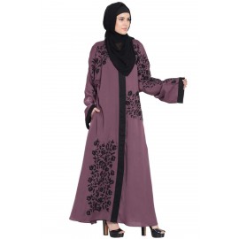 Nazneen Front Open Embroidered Dubai Kaftan