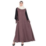 Nazneen Double Sleeve Pearl Beaded Abaya