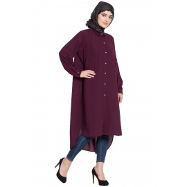 Nazneen Big Pocket Long Modest Shirt