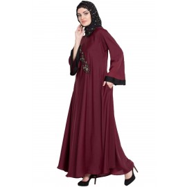 Nazneen Hand Embroidered Umbrella Nida Abaya