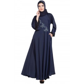 Nazneen Hand Embroidered Umbrella Nida Abaya