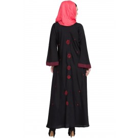 Nazneen Thread Embroidered Umbrella Nida Abaya