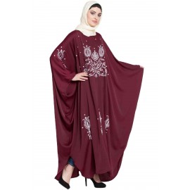 Nazneen Thread Embroidered Nida Kaftan