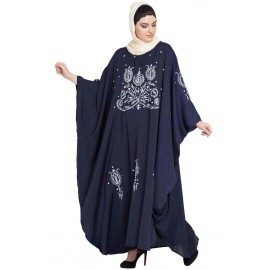 Nazneen Thread Embroidered Nida Kaftan