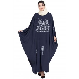 Nazneen Thread Embroidered Nida Kaftan