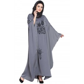 Nazneen Thread Embroidered Nida Kaftan