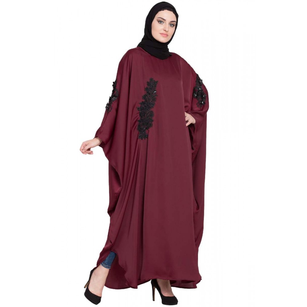 Nazneen Embellished Patch Nida Kaftan