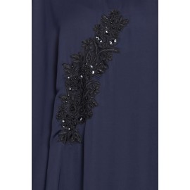 Nazneen Embellished Patch Nida Kaftan