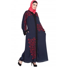 Nazneen Front Open Embroidered Dubai Kaftan