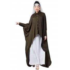 Nazneen Front Open Shirt Kaftan With Inner Casual Abaya