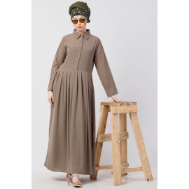 Nazneen Contrast Piping at Sleeve Casual Abaya