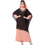 Nazneen double layer embellished Party Abaya