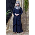 Nazneen Overlapped panel casual Abaya