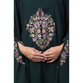 Nazneen Center Embroidered Irani Kaftan