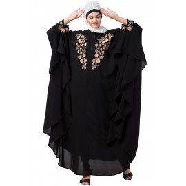 Nazneen Neck Embroidered Irani Kaftan