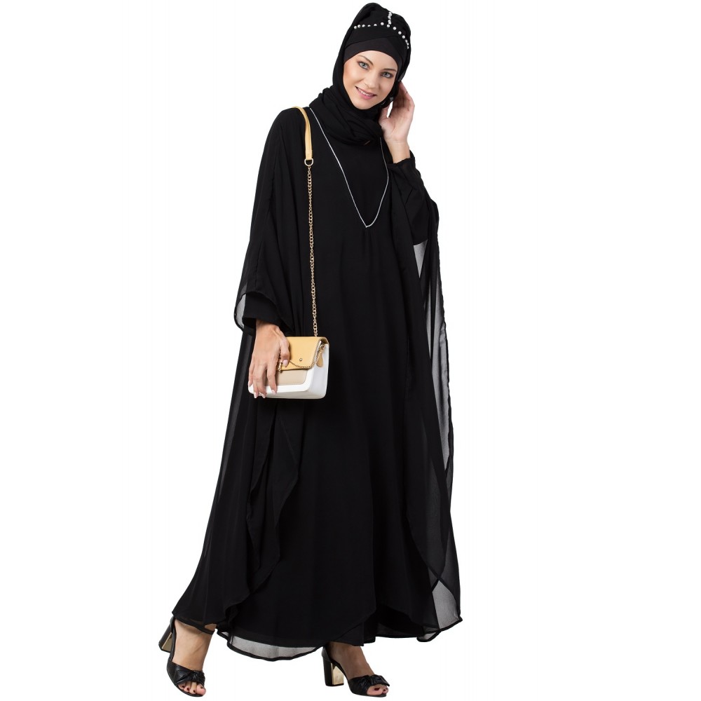 Nazneen Double Layer Kaftan Cum Abaya