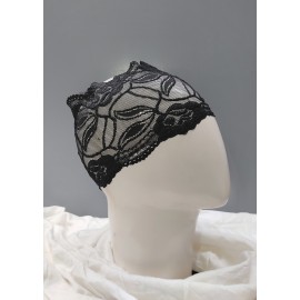 Nazneen Stretchable Floral Net Lace Under Hijab/Scarf Tube Cap