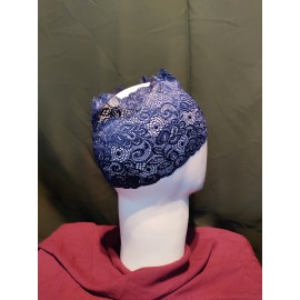 Nazneen stretchable floral net lace under Hijab/Scarf tube Cap