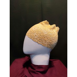 Nazneen Stretchable Floral Net Lace Under Hijab/Scarf Tube Cap