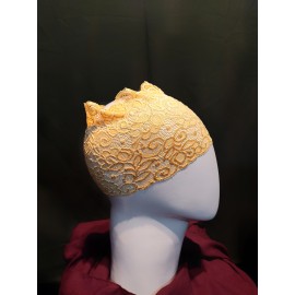 Nazneen Stretchable Floral Net Lace Under Hijab/Scarf Tube Cap